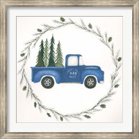 Old Blue Truck Fine Art Print