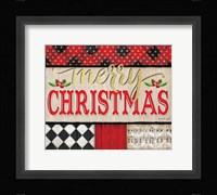 Merry Christmas Plaid Fine Art Print