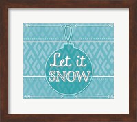 Let It Snow - Blue Fine Art Print