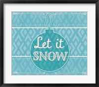Let It Snow - Blue Fine Art Print