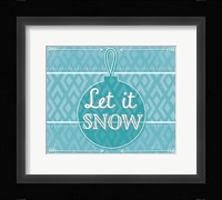 Let It Snow - Blue Fine Art Print