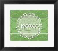 Peace (White) Framed Print
