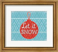 Let It Snow - Red Fine Art Print