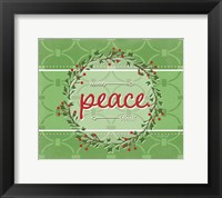 Peace (Red) Framed Print