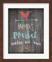 Farmer's Market - Chalkboard Fine Art Print
