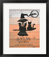 Black Hat Society Framed Print