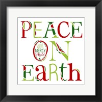 Peace on Earth on White Fine Art Print