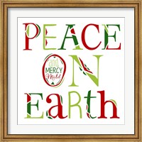 Peace on Earth on White Fine Art Print