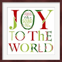 Joy to the World on White Fine Art Print