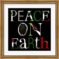Peace on Earth on Black Fine Art Print