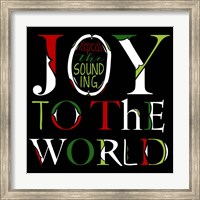 Joy to the World on Black Fine Art Print