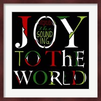 Joy to the World on Black Fine Art Print