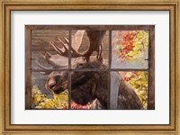 There's a Moose at the Window Fine Art Print