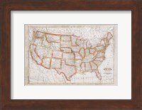 Map of USA Fine Art Print