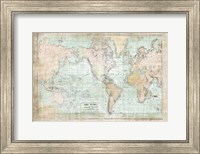 World Map Vintage 1913 Fine Art Print