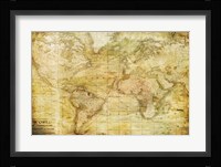 Vintage Map Framed Print