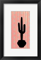 Saguaro Silhouette Framed Print
