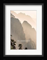 Vintage Mount HuangShan, Yellow Mountains, China, Asia Fine Art Print
