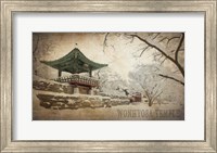 Vintage Winter at Wonhyosa Temple, Korea, Asia Fine Art Print