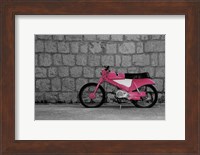 Pop of Color Pink Motorcycle Fine Art Print