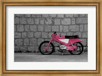 Pop of Color Pink Motorcycle Fine Art Print