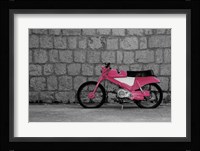 Pop of Color Pink Motorcycle Fine Art Print