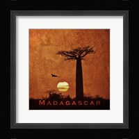 Vintage Baobab Trees at Sunset in Madagascar, Africa Fine Art Print