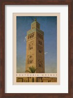 Vintage Koutoubia Mosque, Marrakesh, Morocco, Africa Fine Art Print