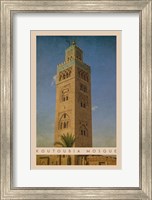 Vintage Koutoubia Mosque, Marrakesh, Morocco, Africa Fine Art Print