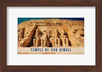 Vintage Temple of Abu Simbel, Nubia, Egypt, Africa Fine Art Print