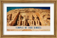 Vintage Temple of Abu Simbel, Nubia, Egypt, Africa Fine Art Print