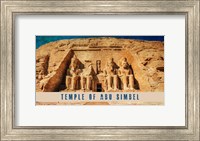 Vintage Temple of Abu Simbel, Nubia, Egypt, Africa Fine Art Print