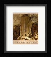 Vintage Cango Caves, Oudtshoorn, South Africa, Africa Framed Print