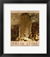 Vintage Cango Caves, Oudtshoorn, South Africa, Africa Framed Print