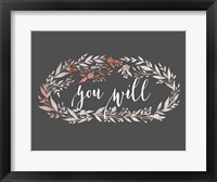 You Will Wreath Fine Art Print