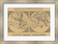 Mercator's World Map, 1524 Fine Art Print
