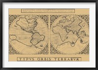 Mercator's World Map, 1524 Fine Art Print