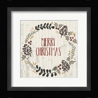 Rustic Christmas II Framed Print