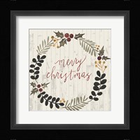 Rustic Christmas III Framed Print
