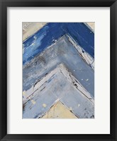 Blue Zag I Framed Print