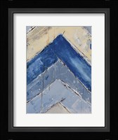 Blue Zag II Framed Print