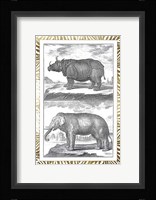 Gilded Safari I - Metallic Foil Framed Print