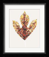 Fall Mosaic Leaf II Framed Print