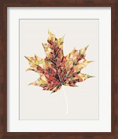 Fall Mosaic Leaf III Fine Art Print