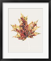 Fall Mosaic Leaf III Fine Art Print