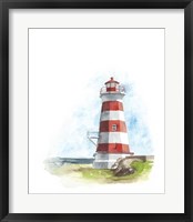 Watercolor Lighthouse I Framed Print