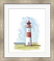 Watercolor Lighthouse II Fine Art Print