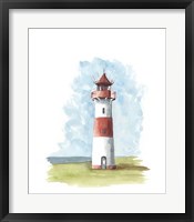 Watercolor Lighthouse II Fine Art Print