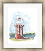 Watercolor Lighthouse III Fine Art Print