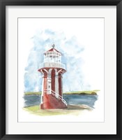 Watercolor Lighthouse III Framed Print